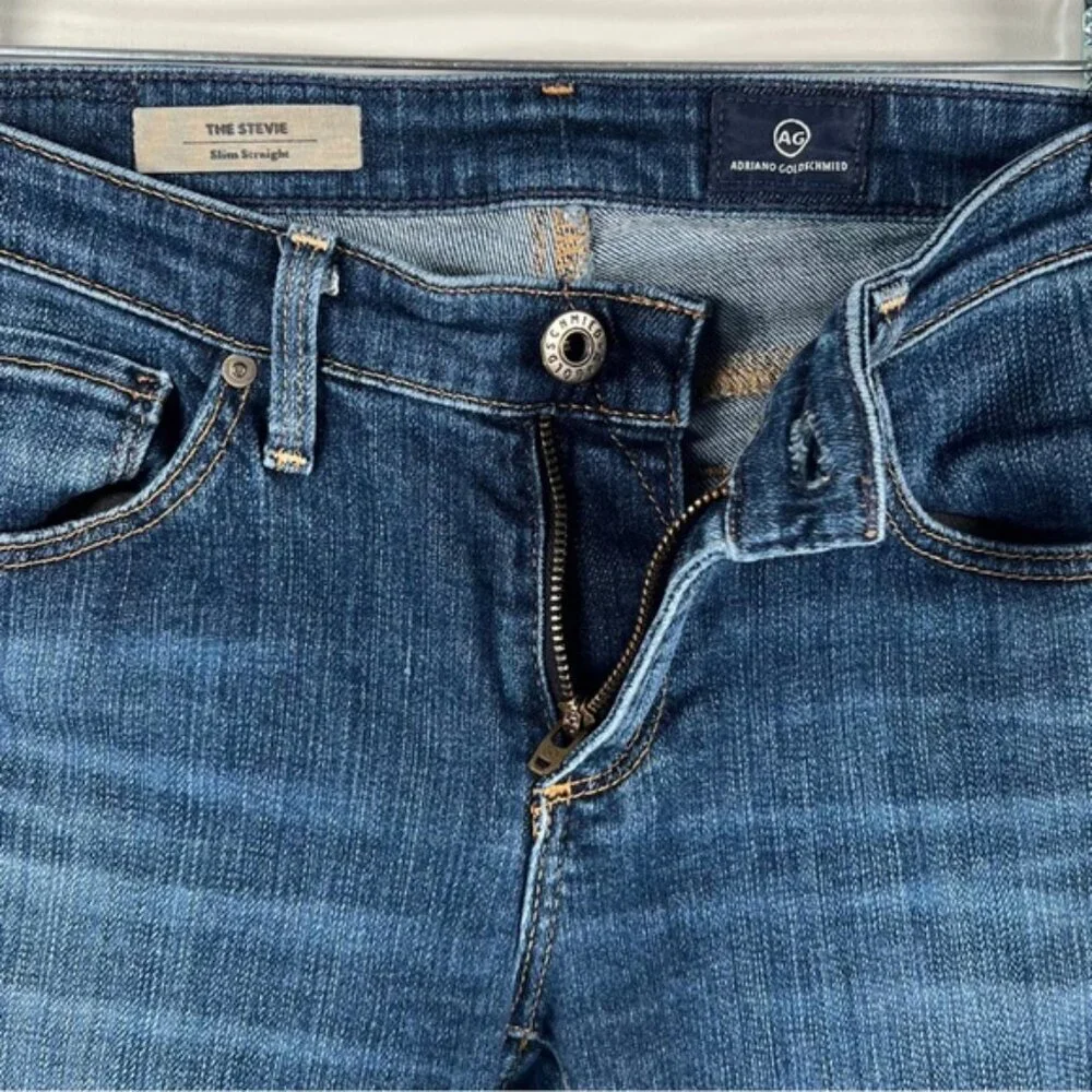 AG ADRIANO GOLDSCHMIED USA🇺🇸MADE THE STEVIE SLIM‎ STRAIGHT Jeans Size 26R